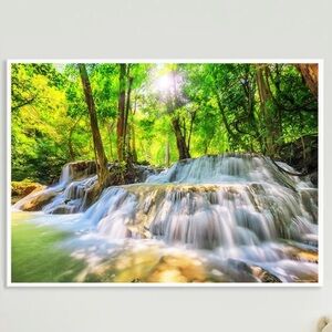 5D Diamond Art Painting Craft Kid Size:30X40  Beautiful Waterfall DIY Set